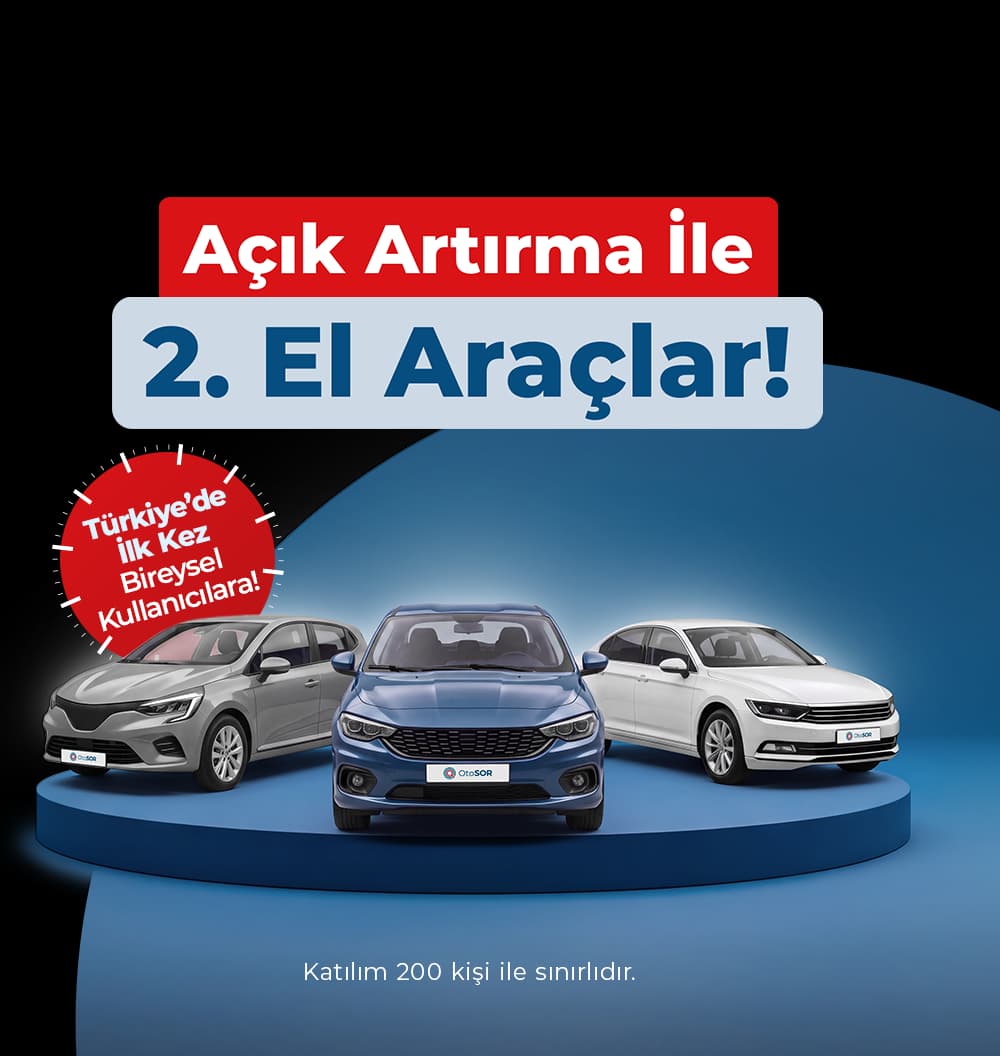 <p>Açık Artırma ile<br></p><p>2. El Araç Sahibi Olma Fırsatı</p>